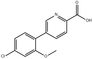 5-(4-Chloro-2-methoxyphenyl)picolinic acid Structure