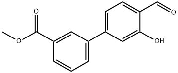 2-Formyl-5-(3-methoxycarbonylphenyl)phenol Structure