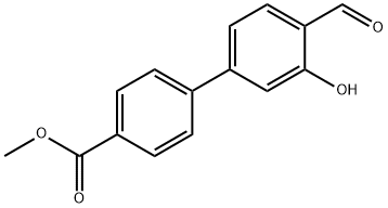 2-Formyl-5-(4-methoxycarbonylphenyl)phenol Structure