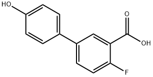 2-Fluoro-5-(4-hydroxyphenyl)benzoic acid Structure