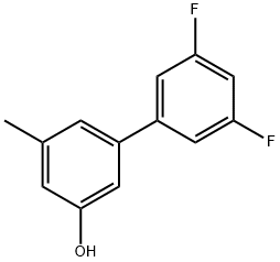 5-(3,5-Difluorophenyl)-3-methylphenol Structure