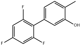 2-Methyl-5-(2,4,6-trifluorophenyl)phenol Structure