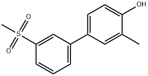 2-Methyl-4-(3-methylsulfonylphenyl)phenol Structure