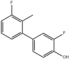 2-Fluoro-4-(3-fluoro-2-methylphenyl)phenol Structure