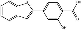 4-[Benzo(b)thiophen-2-yl]-2-hydroxybenzoic acid Structure