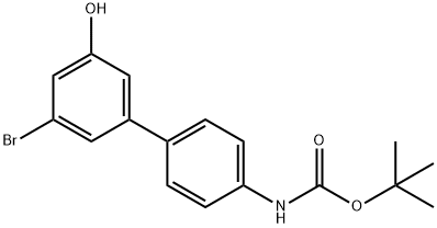 5-(4-BOC-Aminophenyl)-3-bromophenol Structure