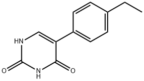 2,?4(1H,?3H)?-?Pyrimidinedione, 5-?(4-?ethylphenyl)?- Structure