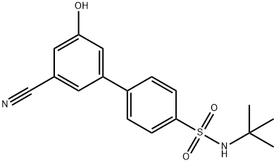 5-(4-t-Butylsulfamoylphenyl)-3-cyanophenol Structure