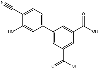 2-Cyano-5-(3,5-dicarboxyphenyl)phenol Structure