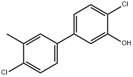 2-Chloro-5-(4-chloro-3-methylphenyl)phenol Structure