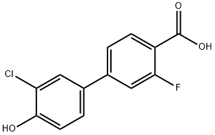 4-(4-Carboxy-3-fluorophenyl)-2-chlorophenol Structure