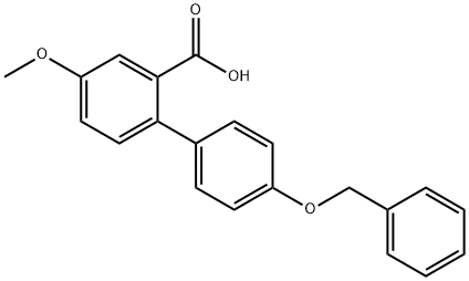 2-(4-Benzyloxyphenyl)-5-methoxybenzoic acid Structure