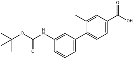 4-(3-BOC-Aminophenyl)-3-methylbenzoic acid Structure