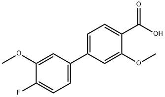 4-(4-Fluoro-3-methoxyphenyl)-2-methoxybenzoic acid Structure