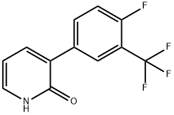 3-(4-Fluoro-3-trifluoromethylphenyl)-2-hydroxypyridine Structure