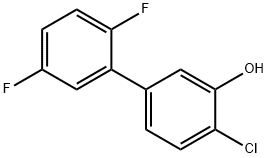 2-Chloro-5-(2,5-difluorophenyl)phenol Structure