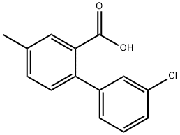 2-(3-Chlorophenyl)-5-methylbenzoic acid Structure