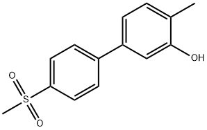 2-Methyl-5-(4-methylsulfonylphenyl)phenol Structure