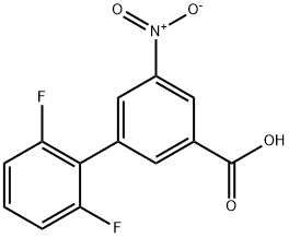 3-(2,6-Difluorophenyl)-5-nitrobenzoic acid Structure