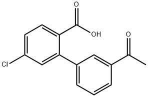 2-(3-Acetylphenyl)-4-chlorobenzoic acid Structure