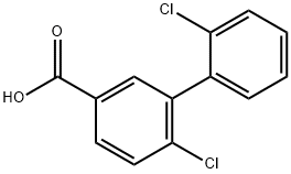 4-Chloro-3-(2-chlorophenyl)benzoic acid Structure