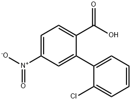 2-(2-Chlorophenyl)-4-nitrobenzoic acid Structure