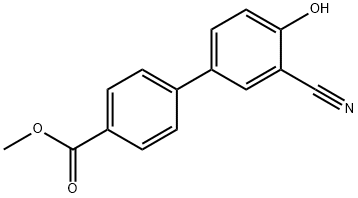 2-Cyano-4-(4-methoxycarbonylphenyl)phenol Structure