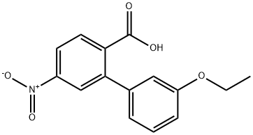 2-(3-Ethoxyphenyl)-4-nitrobenzoic acid Structure