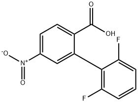 2-(2,6-Difluorophenyl)-4-nitrobenzoic acid Structure