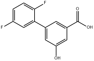 3-(2,5-Difluorophenyl)-5-hydroxybenzoic acid Structure