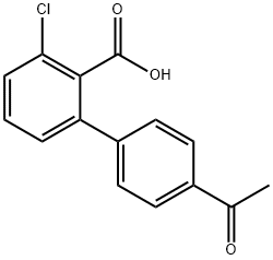 2-(4-Acetylphenyl)-6-chlorobenzoic acid Structure