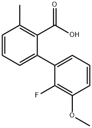 2-(2-Fluoro-3-methoxyphenyl)-6-methylbenzoic acid Structure