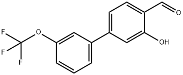 2-Formyl-5-(3-trifluoromethoxyphenyl)phenol Structure