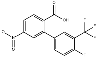 2-(4-Fluoro-3-trifluoromethylphenyl)-4-nitrobenzoic acid Structure