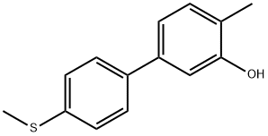 2-Methyl-5-(4-methylthiophenyl)phenol Structure