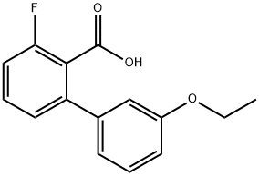 2-(3-Ethoxyphenyl)-6-fluorobenzoic acid Structure