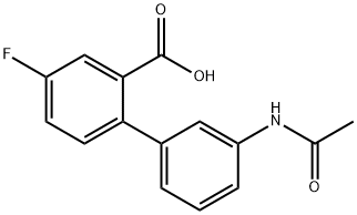 2-(3-Acetylaminophenyl)-5-fluorobenzoic acid Structure