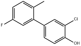 2-Chloro-4-(5-fluoro-2-methylphenyl)phenol 구조식 이미지