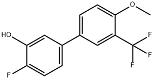 2-Fluoro-5-(4-methoxy-3-trifluoromethylphenyl)phenol Structure