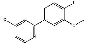 2-(4-Fluoro-3-methoxyphenyl)-4-hydroxypyridine Structure