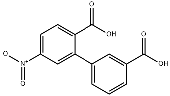 2-(3-Carboxyphenyl)-4-nitrobenzoic acid Structure