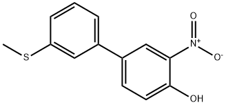 4-(3-Methylthiophenyl)-2-nitrophenol Structure