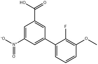 3-(2-Fluoro-3-methoxyphenyl)-5-nitrobenzoic acid Structure