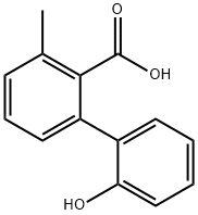 2-(2-Hydroxyphenyl)-6-methylbenzoic acid Structure