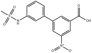 3-(3-Methylsulfonylaminophenyl)-5-nitrobenzoic acid Structure