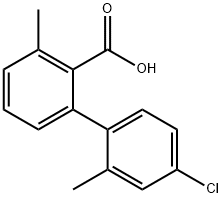 2-(4-Chloro-2-methylphenyl)-6-methylbenzoic acid Structure