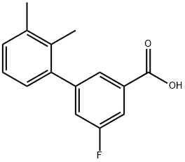 3-(2,3-Dimethylphenyl)-5-fluorobenzoic acid Structure