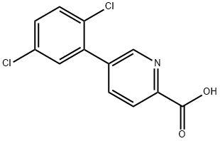 5-(2,5-Dichlorophenyl)picolinic acid Structure