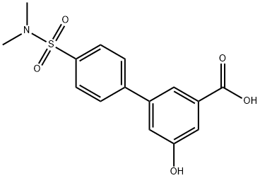 3-(4-N,N-Dimethylsulfamoylphenyl)-5-hydroxybenzoic acid Structure