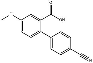 2-(4-Cyanophenyl)-5-methoxybenzoic acid Structure